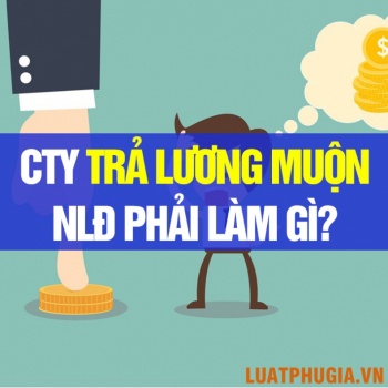 CÔNG TY KHÔNG TRẢ LƯƠNG ĐÚNG HẠN NGƯỜI LAO ĐỘNG PHẢI LÀM GÌ?
