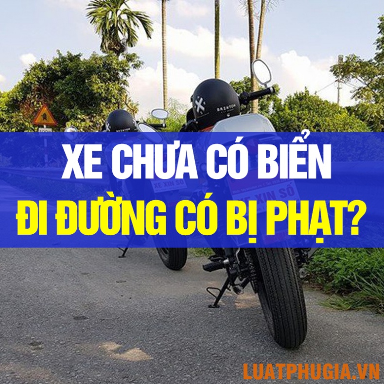 XE MỚI MUA CHƯA CÓ BIỂN SỐ ĐI TRÊN ĐƯỜNG CÓ BỊ PHẠT?